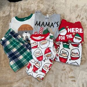 Boy's 4T Christmas PJ Bundle